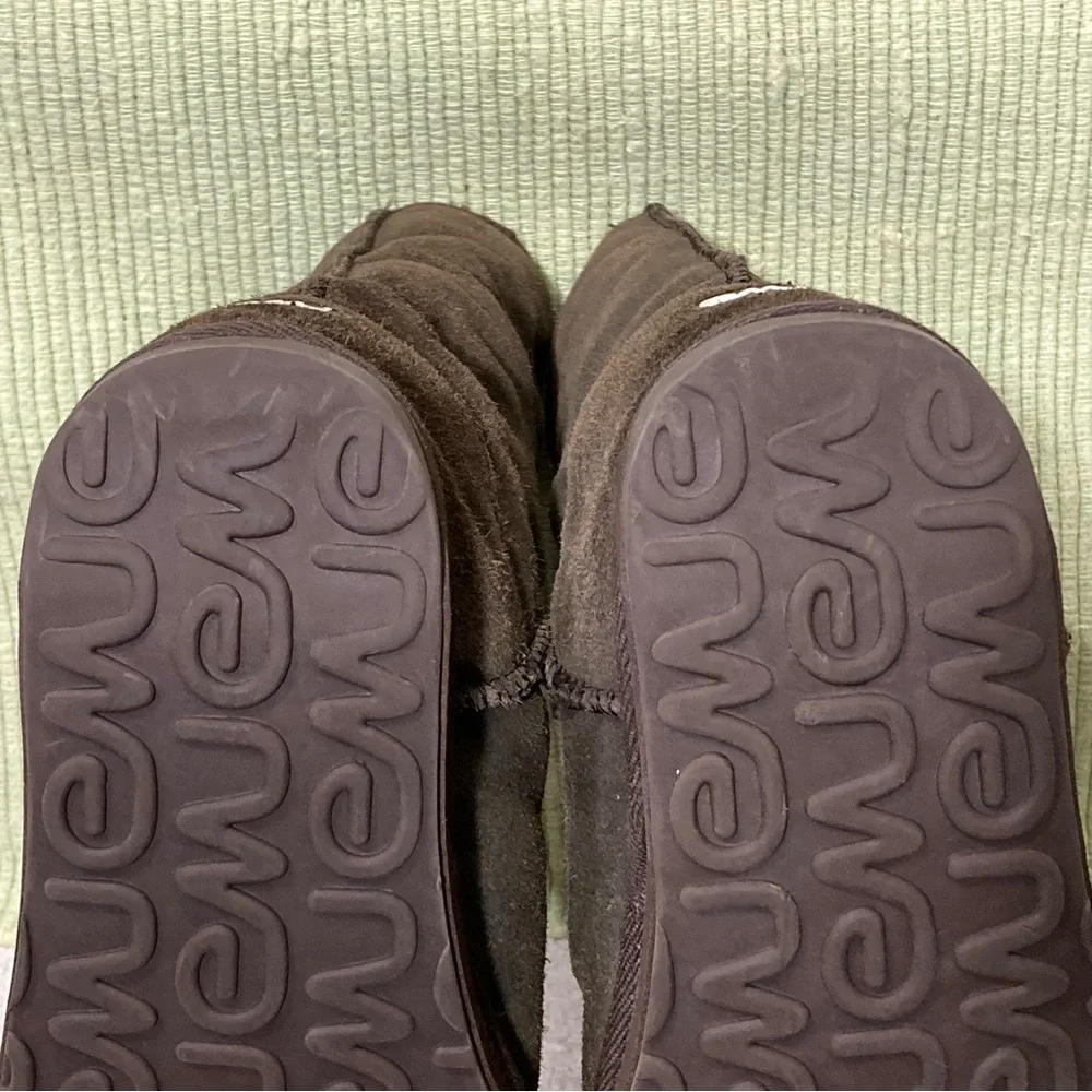 EMU Australia Womens Brown Bronte Hi Suede Wool-Lined Warm Winter Boots Size 7M